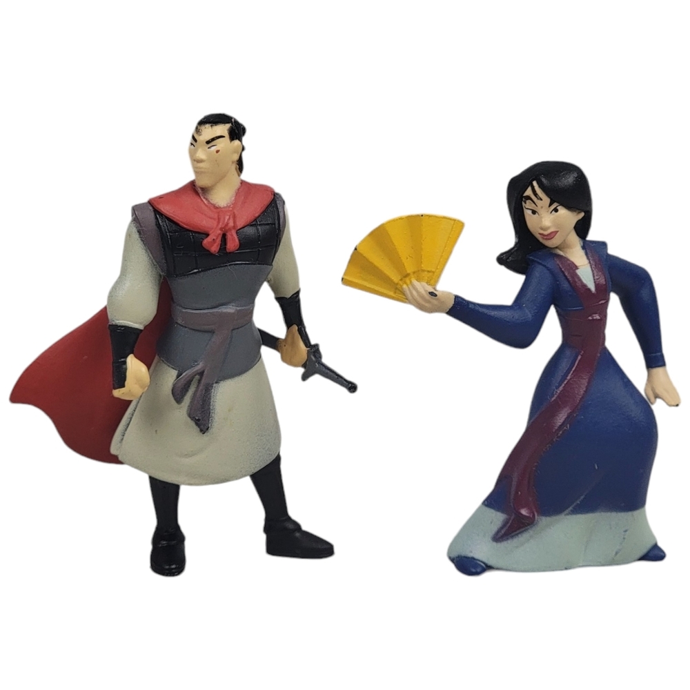 Disney Mulan Figures - Mulan & Li Shang